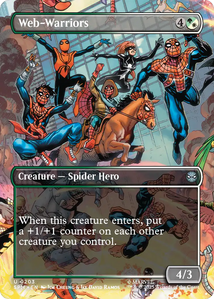 Web-Warriors (Borderless) [Marvel's Spider-Man] | Total Play
