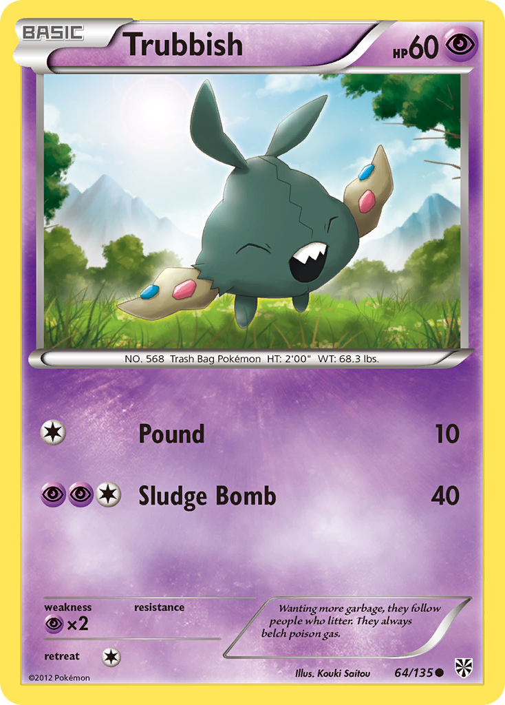 Trubbish (64/135) [Black & White: Plasma Storm] | Total Play