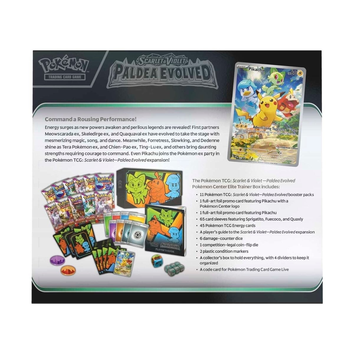 Scarlet & Violet: Paldea Evolved - Elite Trainer Box (Pokemon Center Exclusive) | Total Play