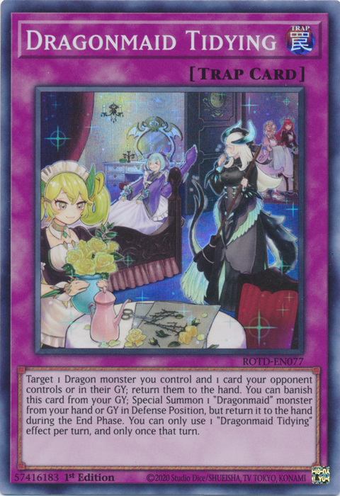 Dragonmaid Tidying [ROTD-EN077] Super Rare | Total Play