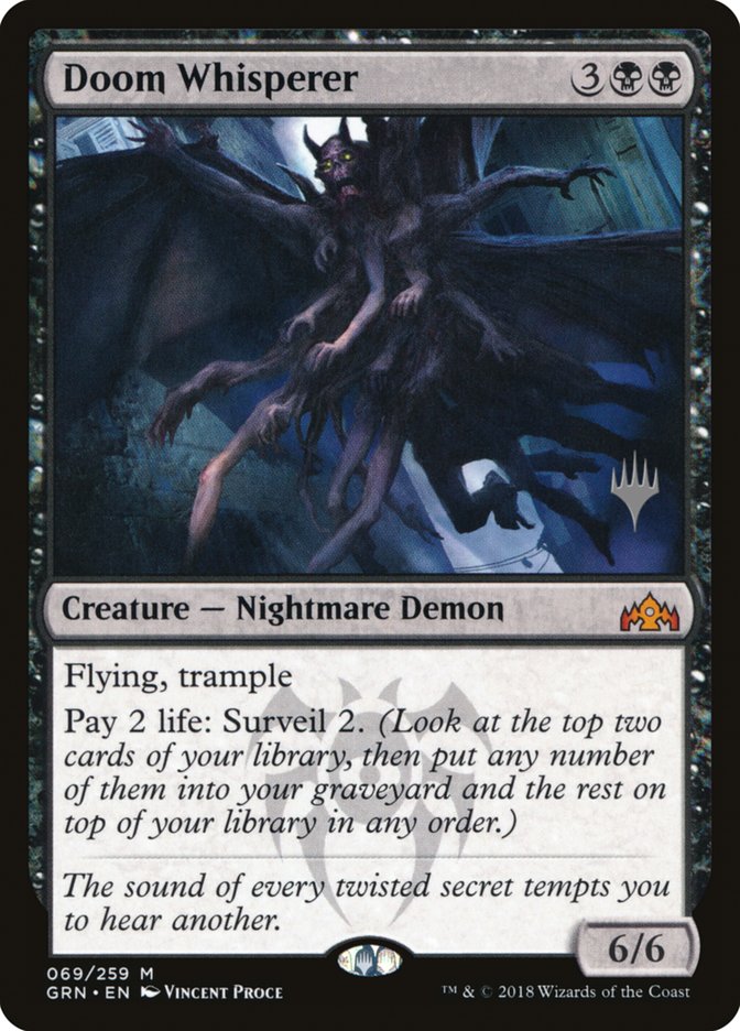 Doom Whisperer (Promo Pack) [Guilds of Ravnica Promos] | Total Play