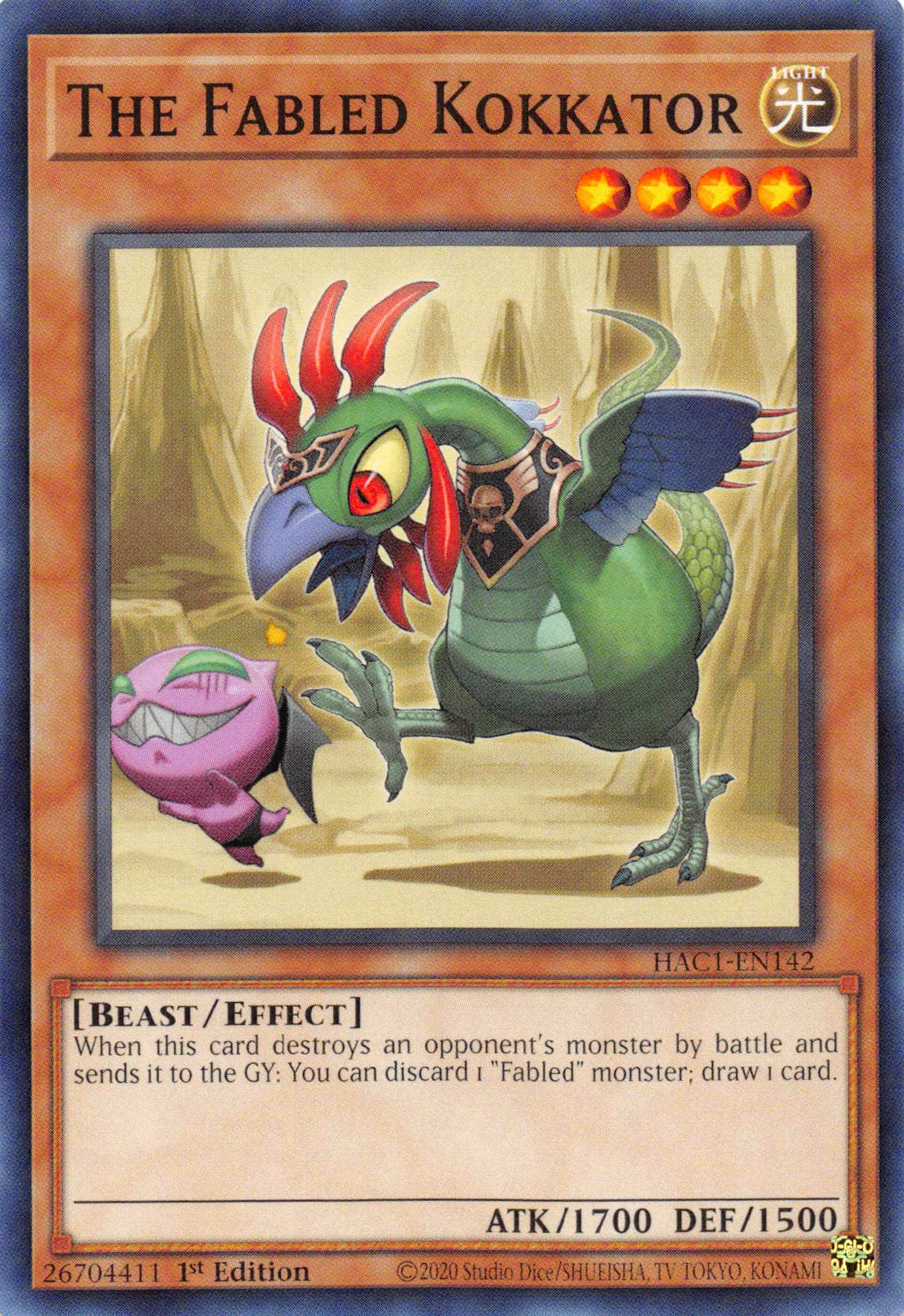 The Fabled Kokkator [HAC1-EN142] Common | Total Play