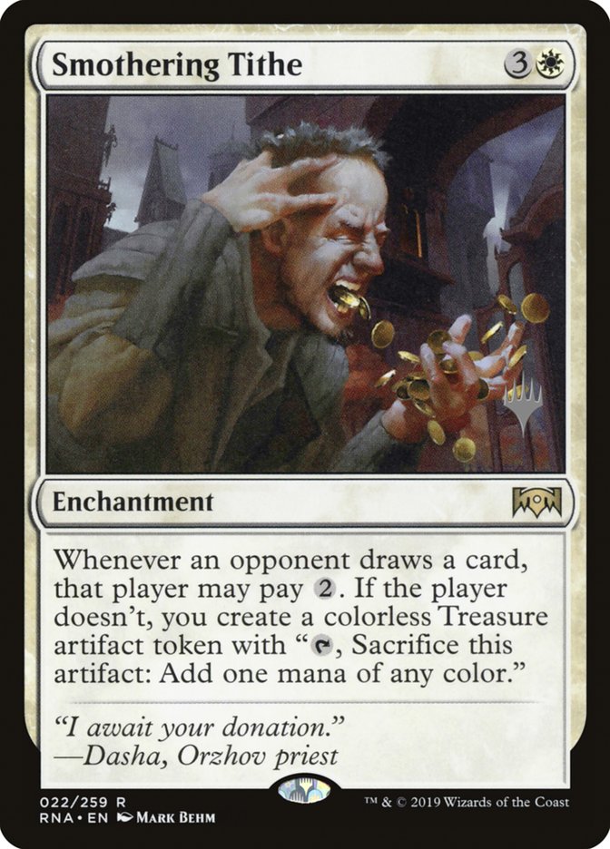 Smothering Tithe (Promo Pack) [Ravnica Allegiance Promos] | Total Play