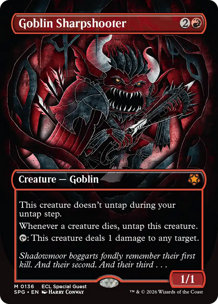 Goblin Sharpshooter (Borderless) [Lorwyn Eclipsed Special Guests] | Total Play