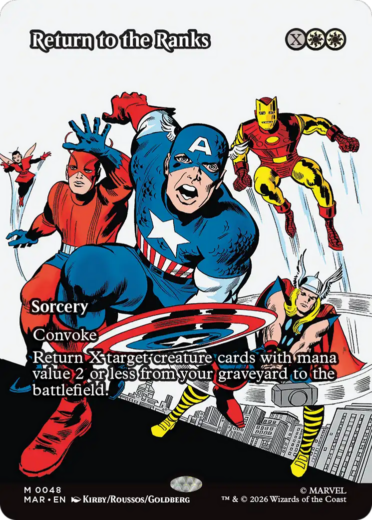 Return to the Ranks (Borderless) [Marvel Universe: Eternal-Legal] | Total Play