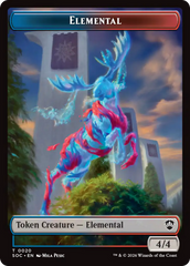 Elemental (0020) // Food Double-Sided Token [Secrets of Strixhaven Commander Tokens] | Total Play