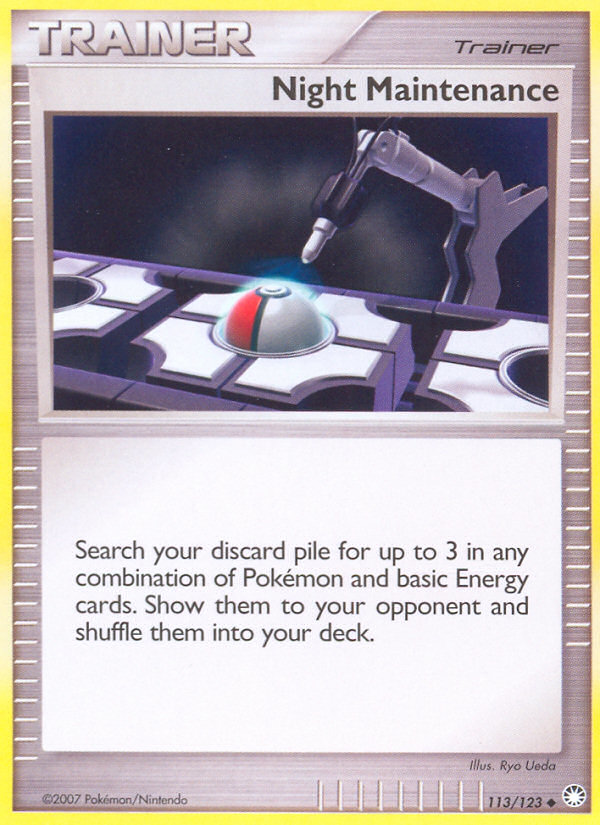 Night Maintenance (113/123) [Diamond & Pearl: Mysterious Treasures] | Total Play