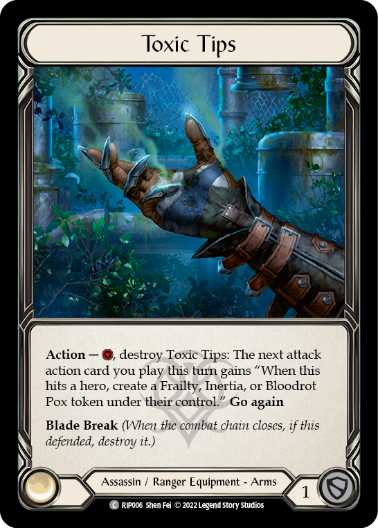 Toxic Tips [RIP006] (Outsiders Riptide Blitz Deck) | Total Play