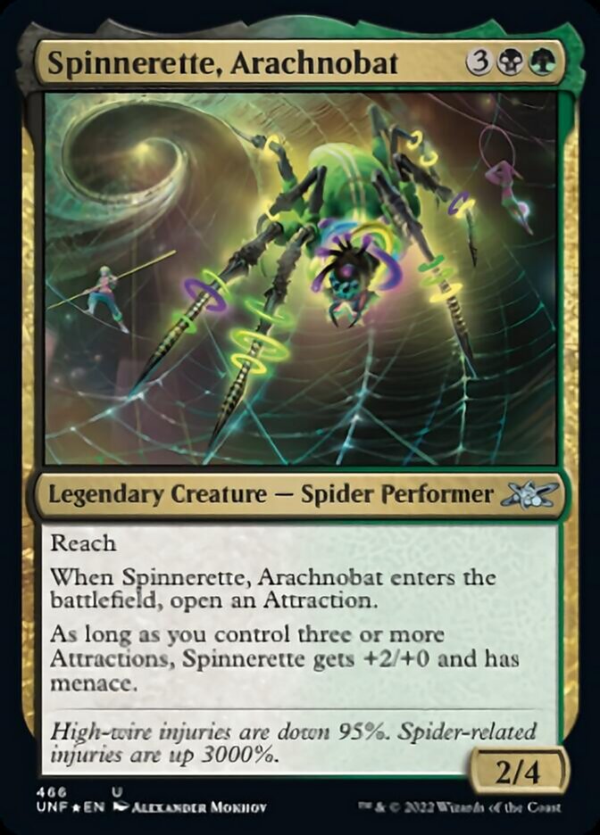 Spinnerette, Arachnobat (Galaxy Foil) [Unfinity] | Total Play