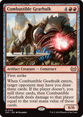 Combustible Gearhulk [Duskmourn: House of Horror Commander] | Total Play