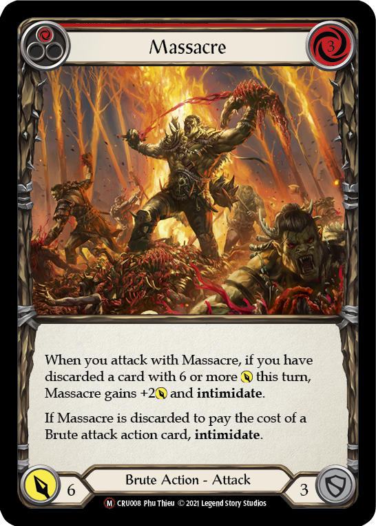 Massacre [U-CRU008] (Crucible of War Unlimited)  Unlimited Normal | Total Play