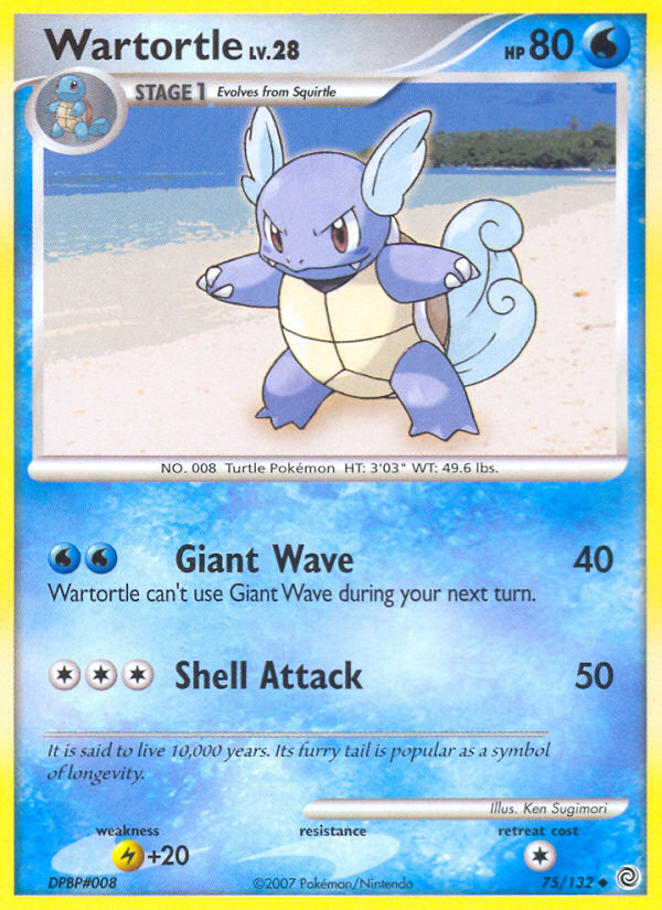 Wartortle (75/132) [Diamond & Pearl: Secret Wonders] | Total Play