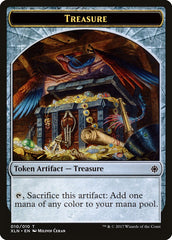 Saproling // Treasure (010) Double-Sided Token [Explorers of Ixalan Tokens] | Total Play