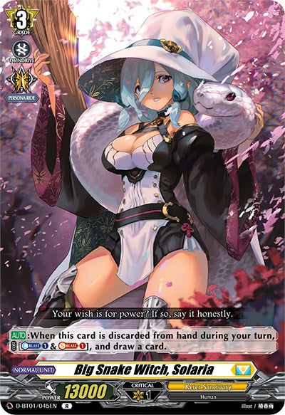 Big Snake Witch, Solaria (D-BT01/045EN) [Genesis of the Five Greats] | Total Play