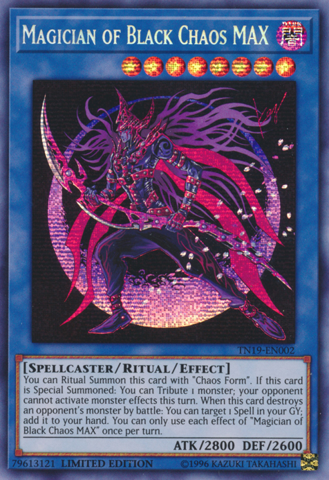 Magician of Black Chaos MAX [TN19-EN002] Prismatic Secret Rare | Total Play