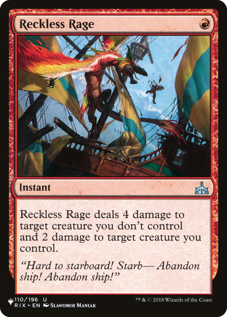 Reckless Rage [The List Reprints] | Total Play