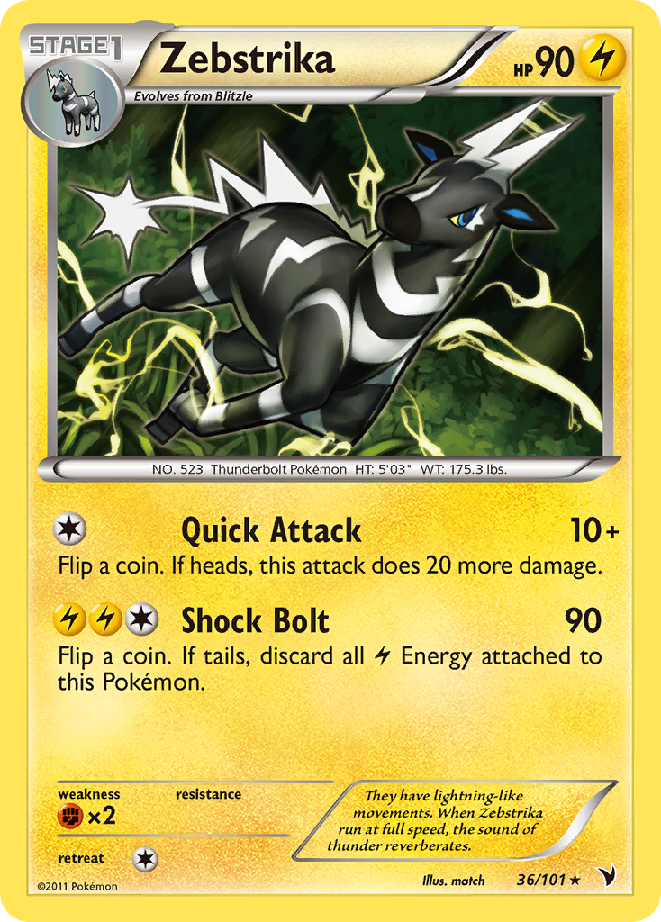 Zebstrika (36/101) [Black & White: Noble Victories] | Total Play