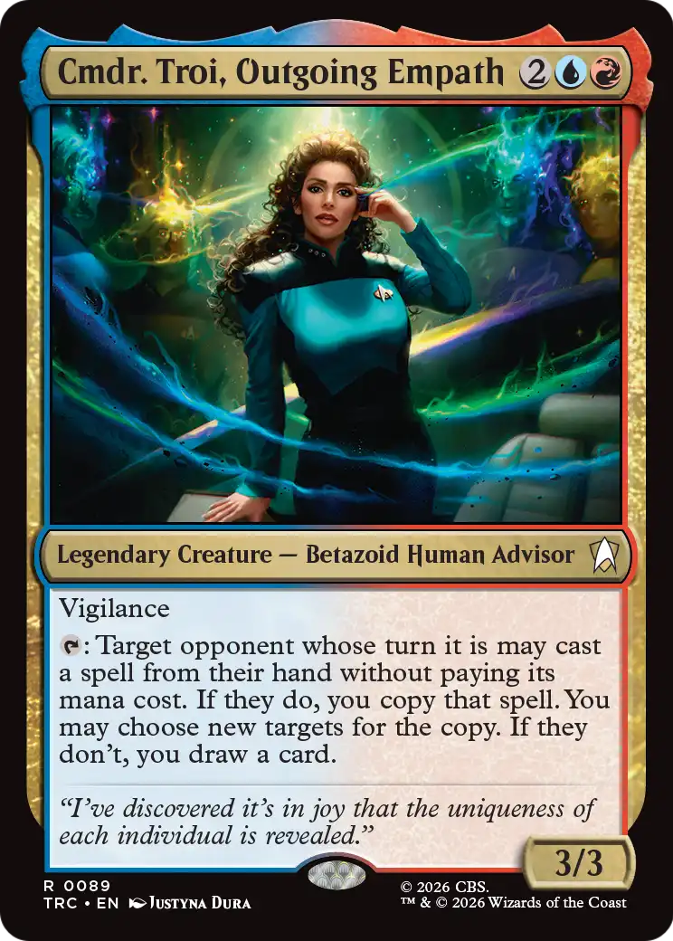 Cmdr. Troi, Outgoing Empath (Surge Foil) [Star Trek Commander] | Total Play