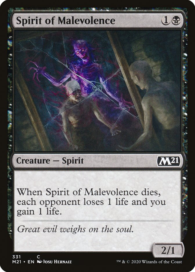 Spirit of Malevolence [Core Set 2021] | Total Play