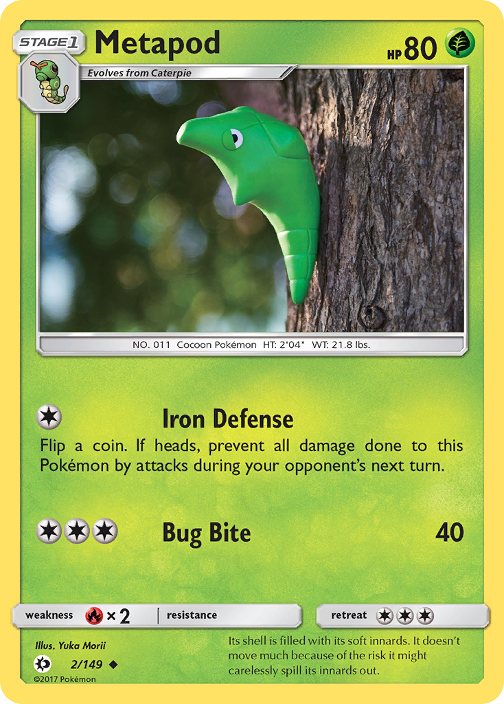 Metapod (2/149) [Sun & Moon: Base Set] | Total Play