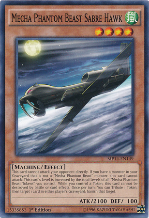 Mecha Phantom Beast Sabre Hawk [MP14-EN149] Common | Total Play