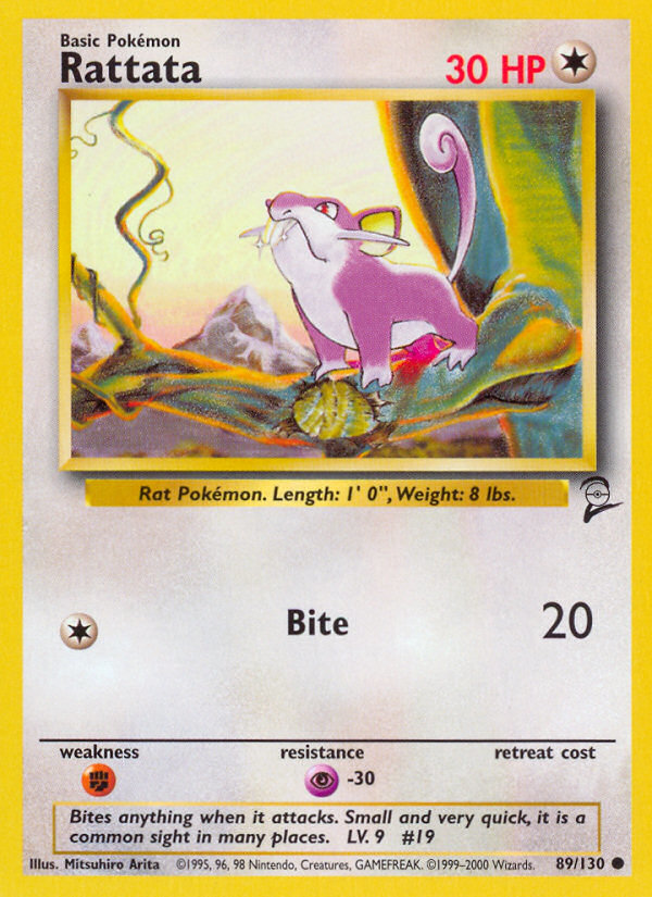 Rattata (89/130) [Base Set 2] | Total Play