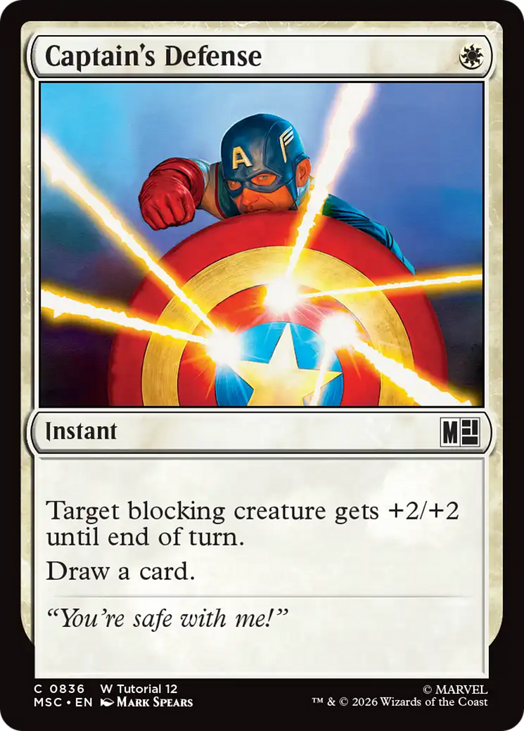 Captain's Defense [Marvel Super Heroes Commander] | Total Play