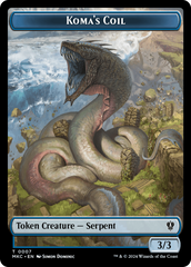Tentacle // Koma's Coil Double-Sided Token [Murders at Karlov Manor Commander Tokens] | Total Play
