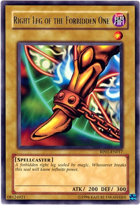 Right Leg of the Forbidden One [RP01-EN017] Rare | Total Play