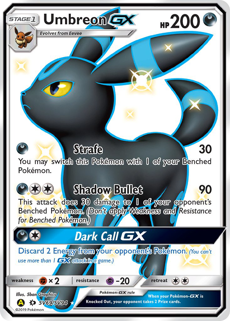 Umbreon GX (SV69/SV94) [Sun & Moon: Hidden Fates - Shiny Vault] | Total Play
