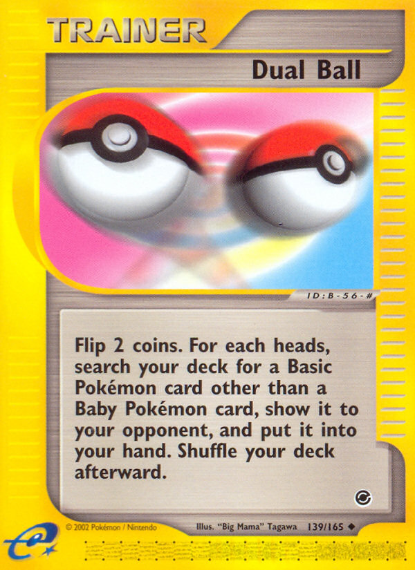 Dual Ball (139/165) [Expedition: Base Set] | Total Play