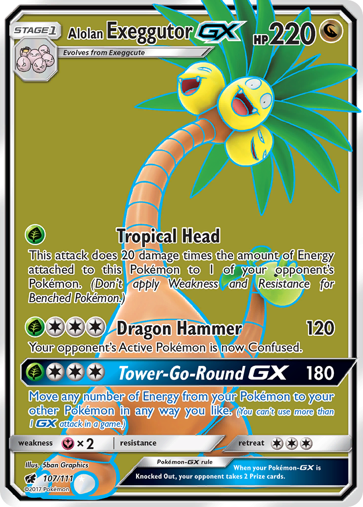 Alolan Exeggutor GX (107/111) [Sun & Moon: Crimson Invasion] | Total Play