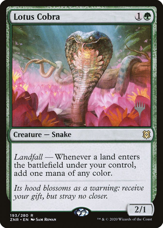 Lotus Cobra (Promo Pack) [Zendikar Rising Promos] | Total Play