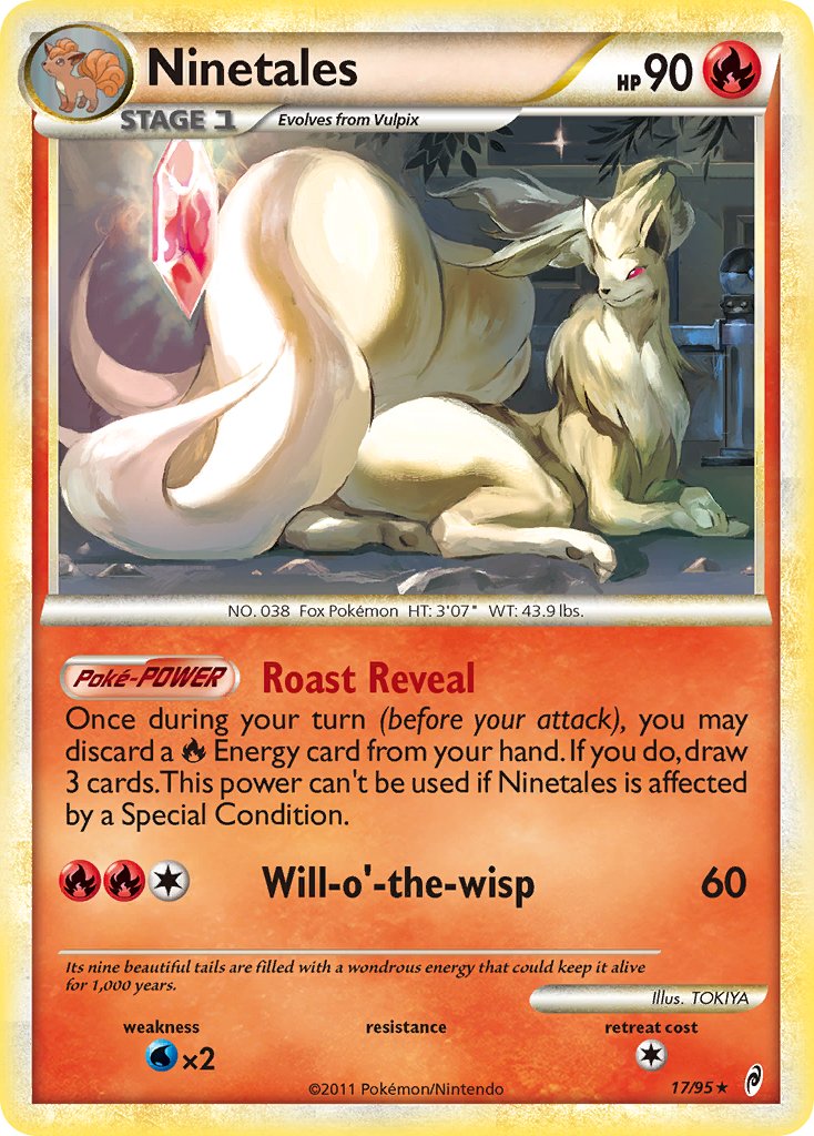 Ninetales (17/95) (Theme Deck Exclusive) [HeartGold & SoulSilver: Call of Legends] | Total Play