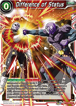 Difference of Status (BT14-029) [Cross Spirits] | Total Play