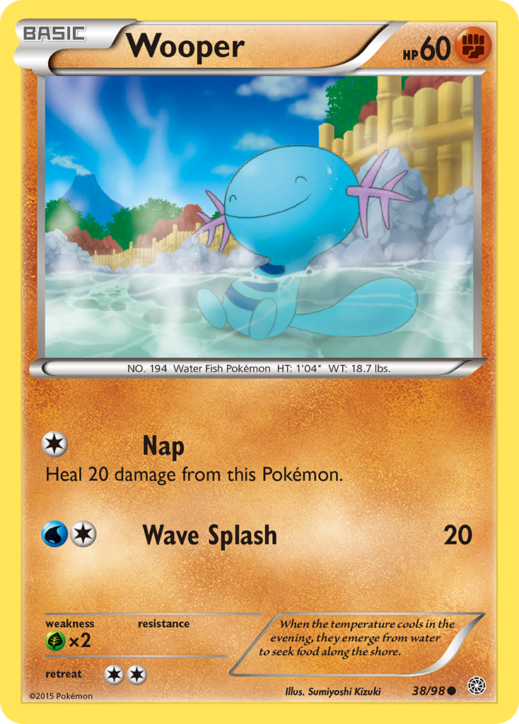 Wooper (38/98) [XY: Ancient Origins] | Total Play