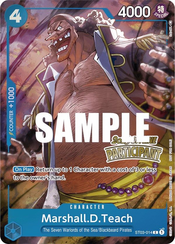 Marshall.D.Teach (Offline Regional 2023) [Participant] [One Piece Promotion Cards] | Total Play