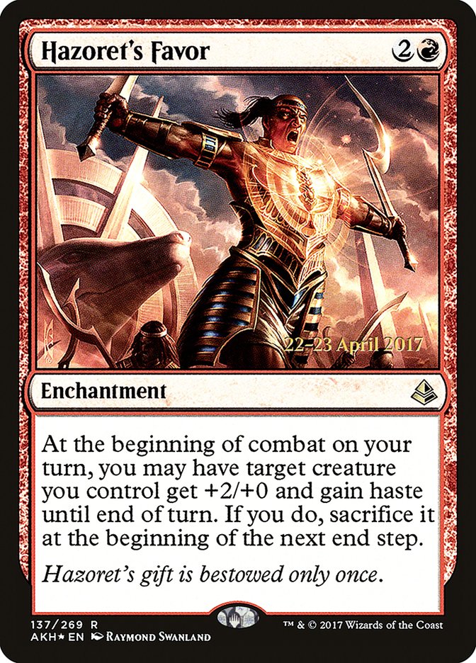 Hazoret's Favor [Amonkhet Prerelease Promos] | Total Play