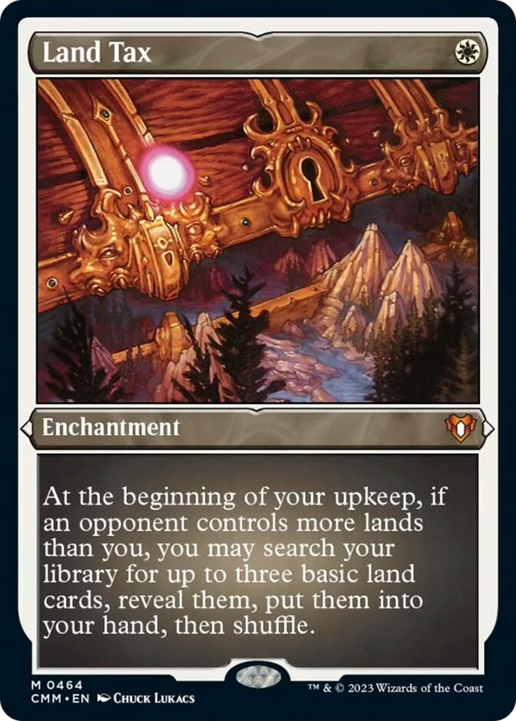 Land Tax (Foil Etched) [Commander Masters] | Total Play