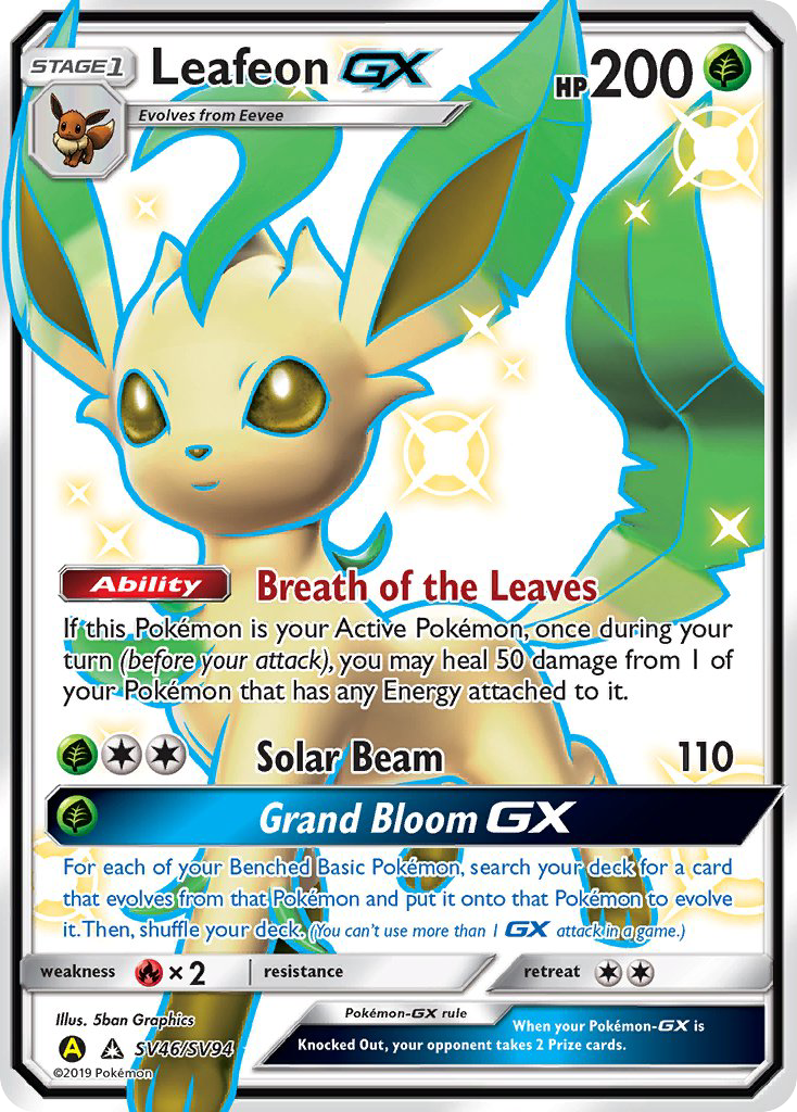 Leafeon GX (SV46/SV94) [Sun & Moon: Hidden Fates - Shiny Vault] | Total Play