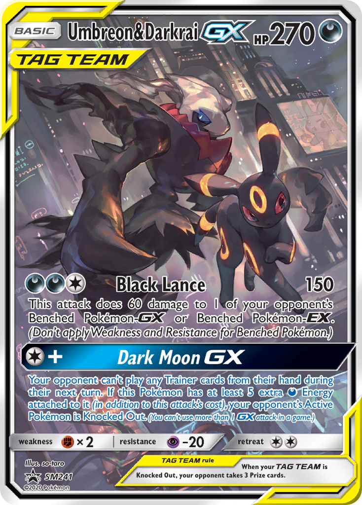 Umbreon & Darkrai GX (SM241) (Jumbo Card) [Sun & Moon: Black Star Promos] | Total Play