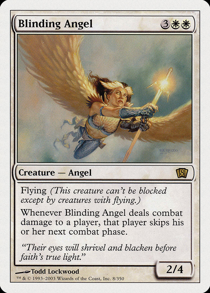 Blinding Angel (8th Edition) [Oversize Cards] | Total Play