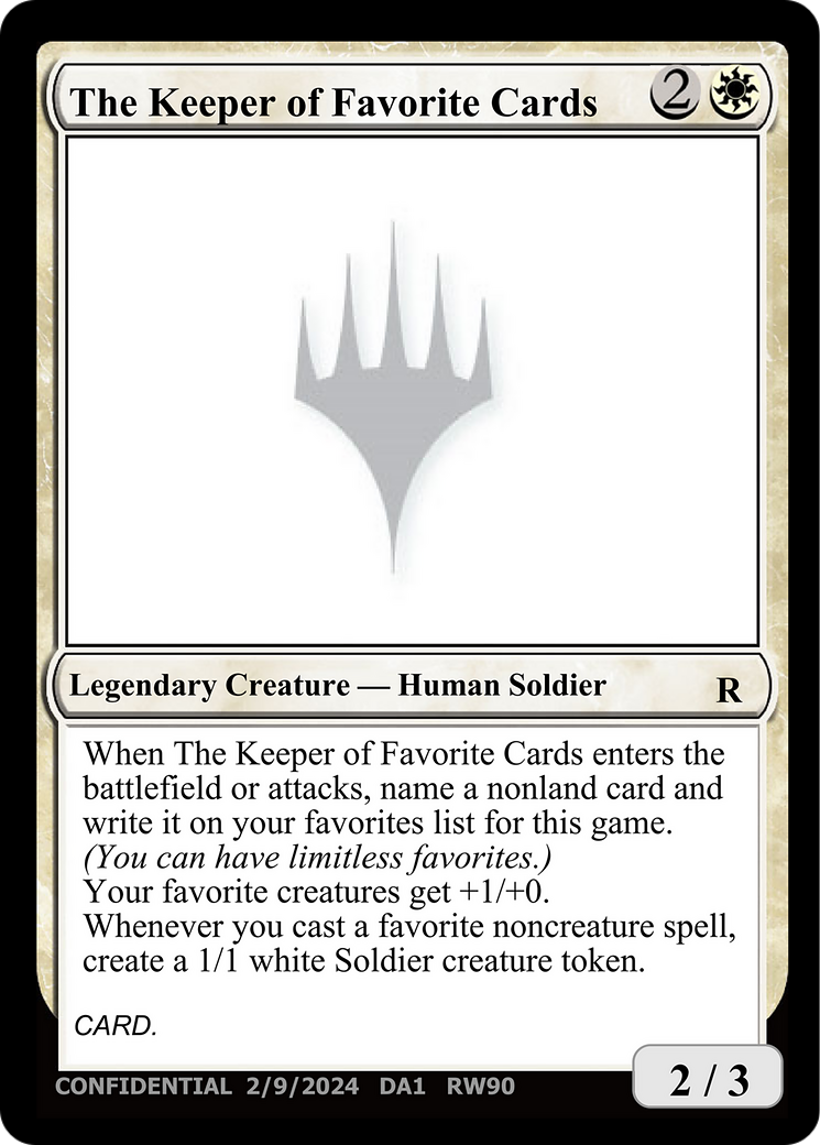 The Keeper of Favorite Cards [Unknown Event] | Total Play