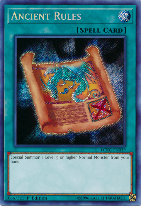 Ancient Rules [LCKC-EN039] Secret Rare | Total Play
