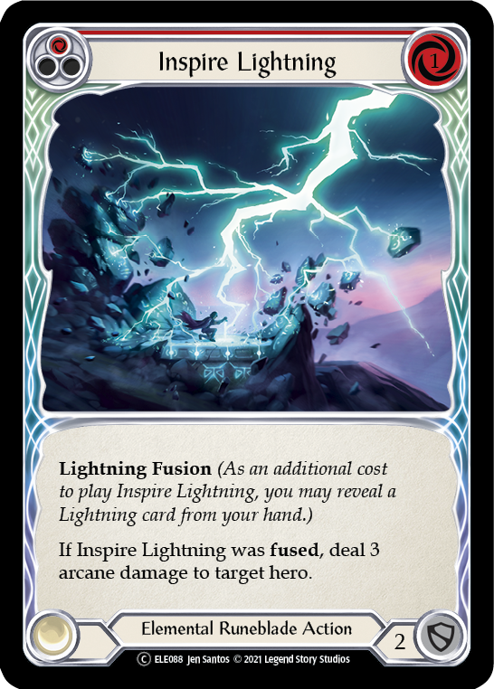 Inspire Lightning (Red) [U-ELE088] (Tales of Aria Unlimited)  Unlimited Normal | Total Play
