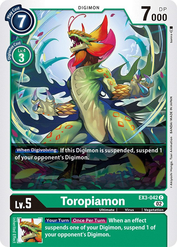 Toropiamon [EX3-042] [Draconic Roar] | Total Play