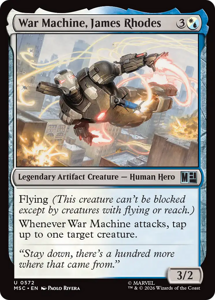 War Machine, Avenging Arsenal (Surge Foil) [Marvel Super Heroes Commander] | Total Play