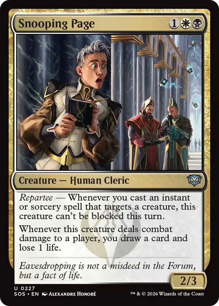Snooping Page [Secrets of Strixhaven] | Total Play