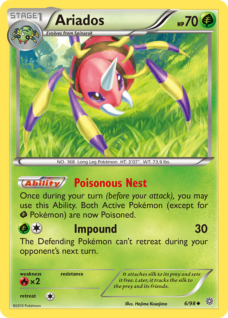 Ariados (6/98) [XY: Ancient Origins] | Total Play