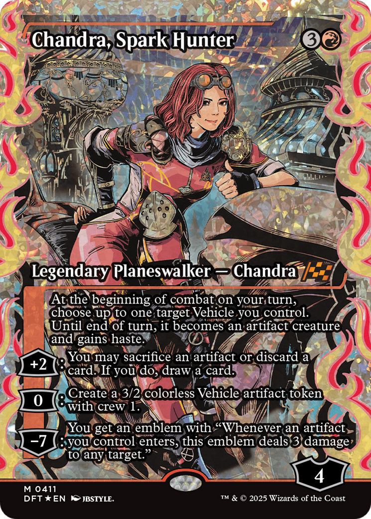 Chandra, Spark Hunter (Showcase) (Fracture Foil) [Aetherdrift] | Total Play